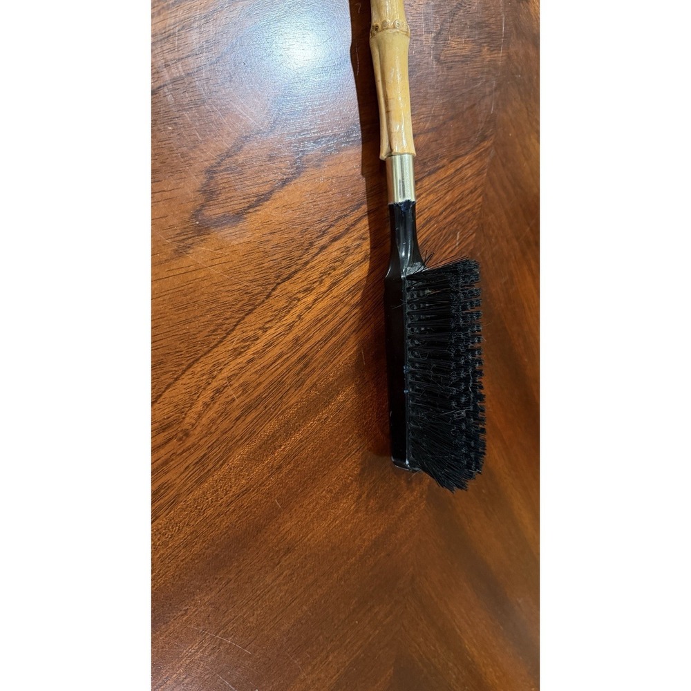 Vintage 50s Mid Century MCM Horse Head Shoe Brush Bamboo Handle 15"‎ - Picture 7 of 11